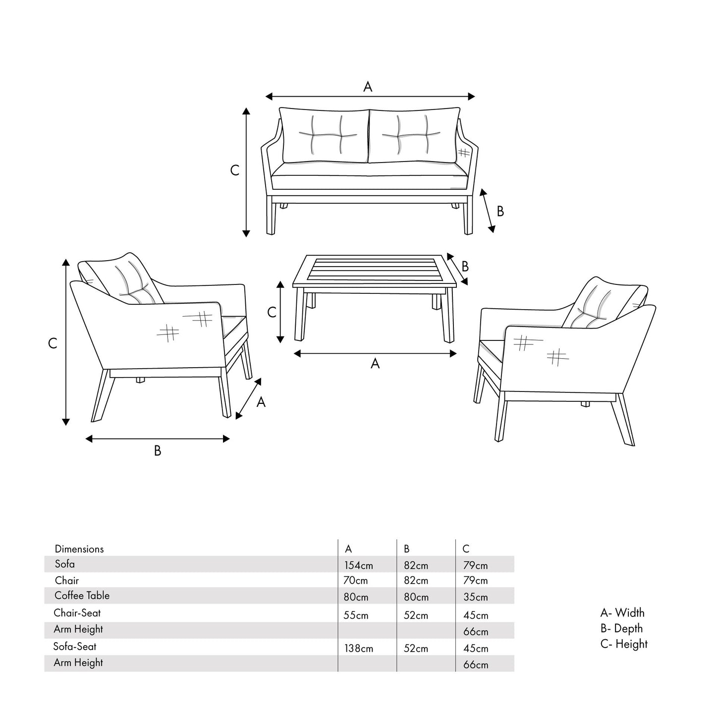 Larissa Kuba Outdoor Seating Set
