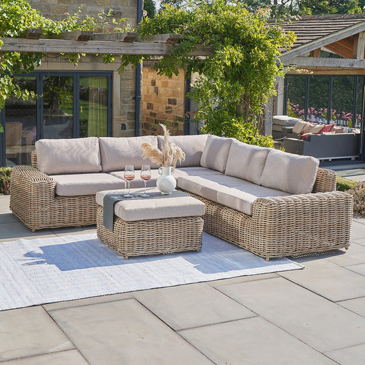 Como Natural Antique Outdoor Seating Set