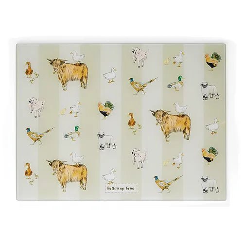 Cooksmart Buttercup Farm Glass Worktop Saver
