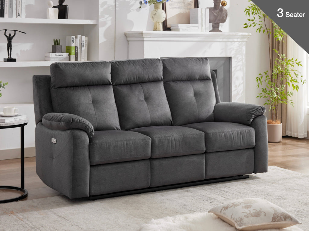 Palermo Electric 3-Seater in Anthracite