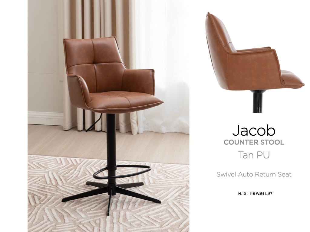 Jacob PU Barstool