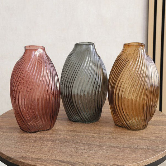 Amber Swirl Vase