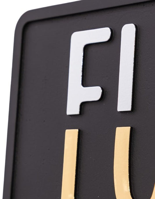 F You vs Love You Wall Sign