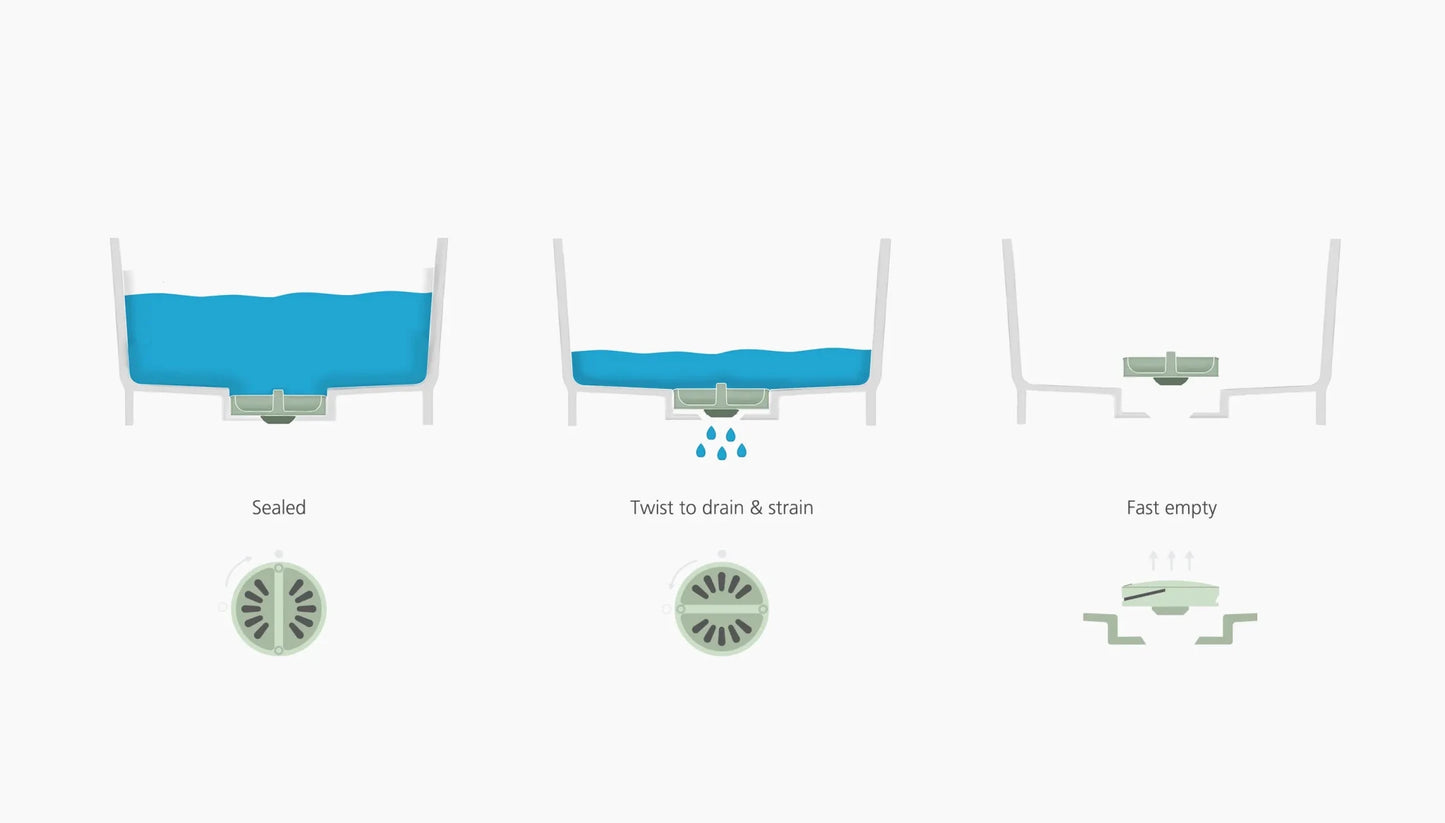 Joseph & Joseph Wash&Drain™ Stone Green Washing Up Bowl