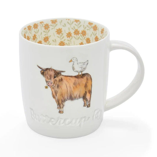 Cooksmart Buttercup Farm Angus Barrel Mug