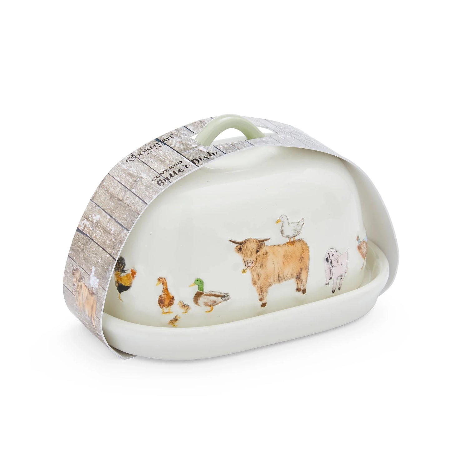 Cooksmart Buttercup Farm Ceramic Butter Dish
