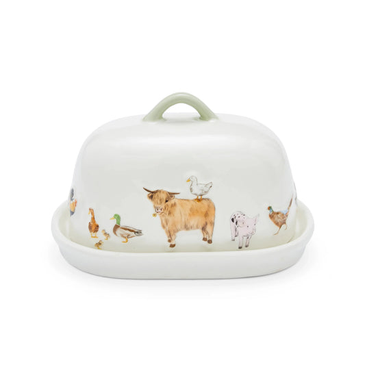 Cooksmart Buttercup Farm Ceramic Butter Dish