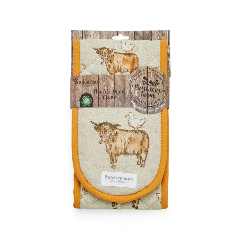 Cooksmart Buttercup Farm Double Oven Glove
