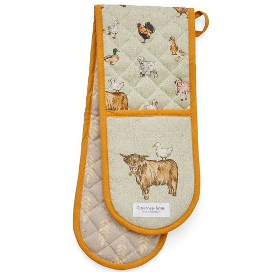 Cooksmart Buttercup Farm Double Oven Glove