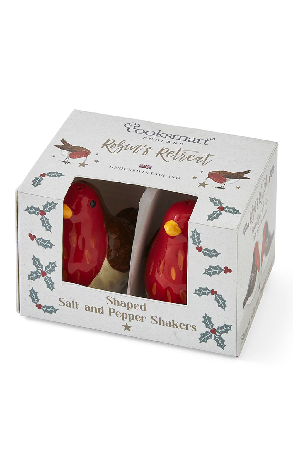 Cooksmart Christmas Robins Retreat Salt & Pepper Set