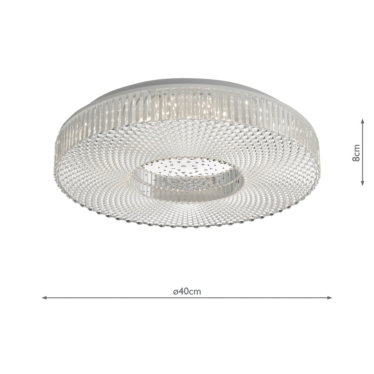 Dar Cimona Flush Acrylic Medium LED