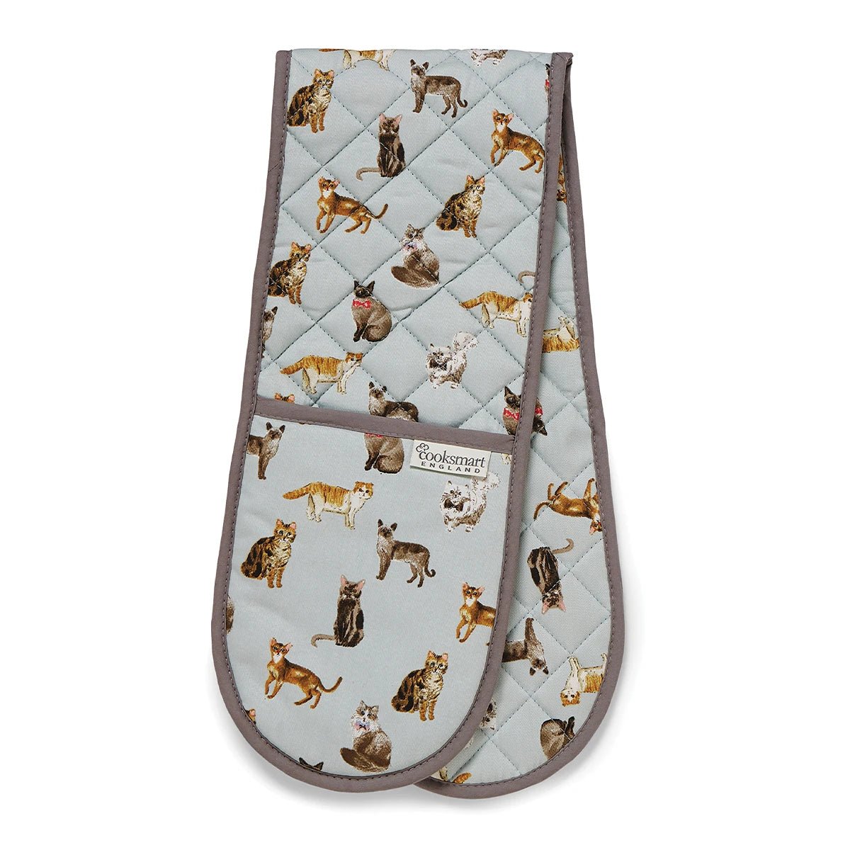 Cooksmart Curious Cats Double Oven Gloves
