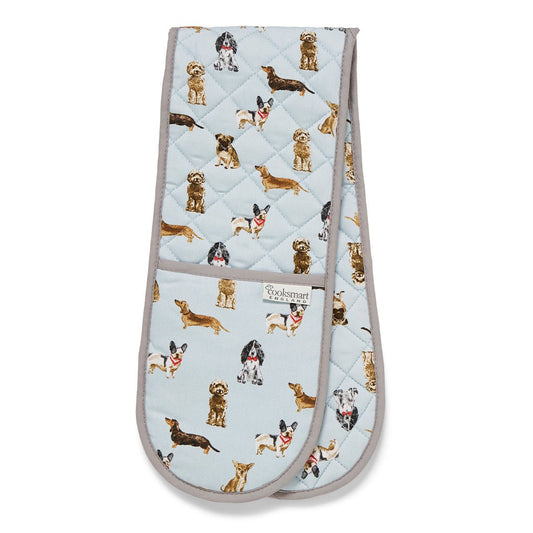 Cooksmart Curious Dogs Double Oven Gloves