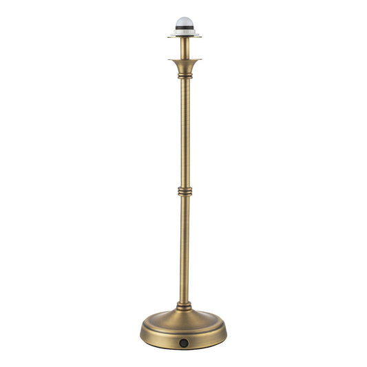 Dar Dahl Rechargeable Table Lamp Matt Antique Brass Base Only LED