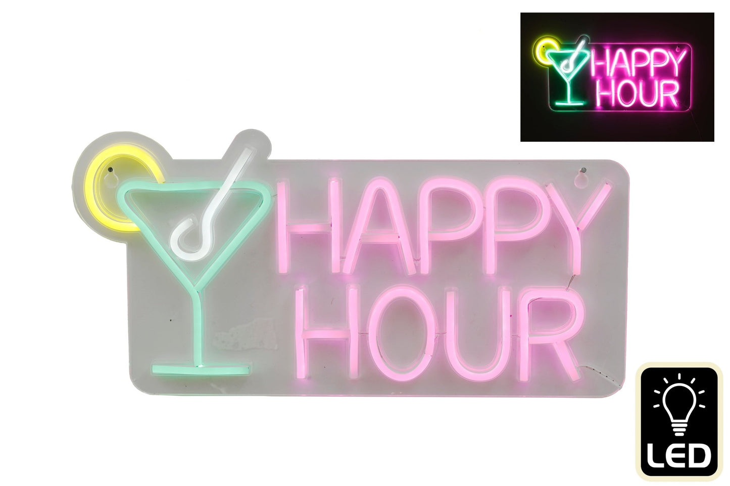 Happy Hour Neon LED Light