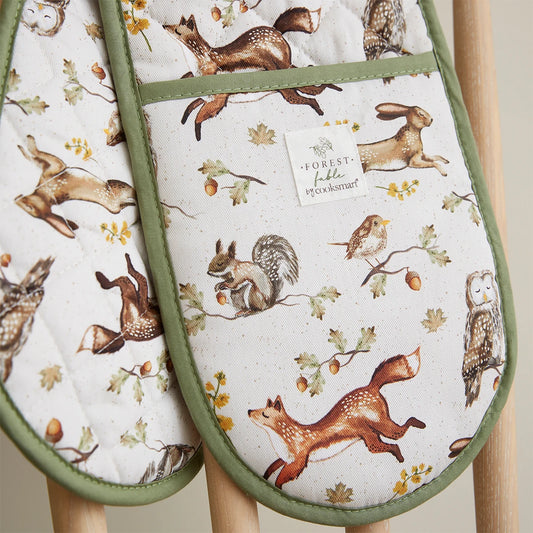 Cooksmart Forest Fable Double Oven Glove