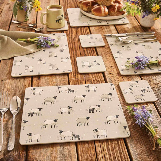Cooksmart Highland Sheep Pack of 4 Placemats