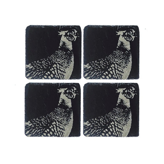 Selbrae House Pheasant Slate Coasters (Set of 4)