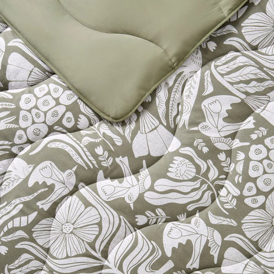 Night Lark® Olive Meadow Coverless Duvet Set 6tog