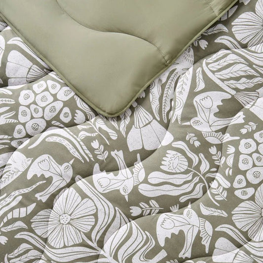 Night Lark® Olive Meadow Coverless Duvet Set 6tog