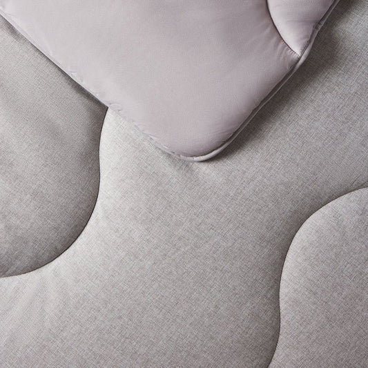 Night Lark® Stone Grey Soft Weave Coverless Duvet Set 10.5tog