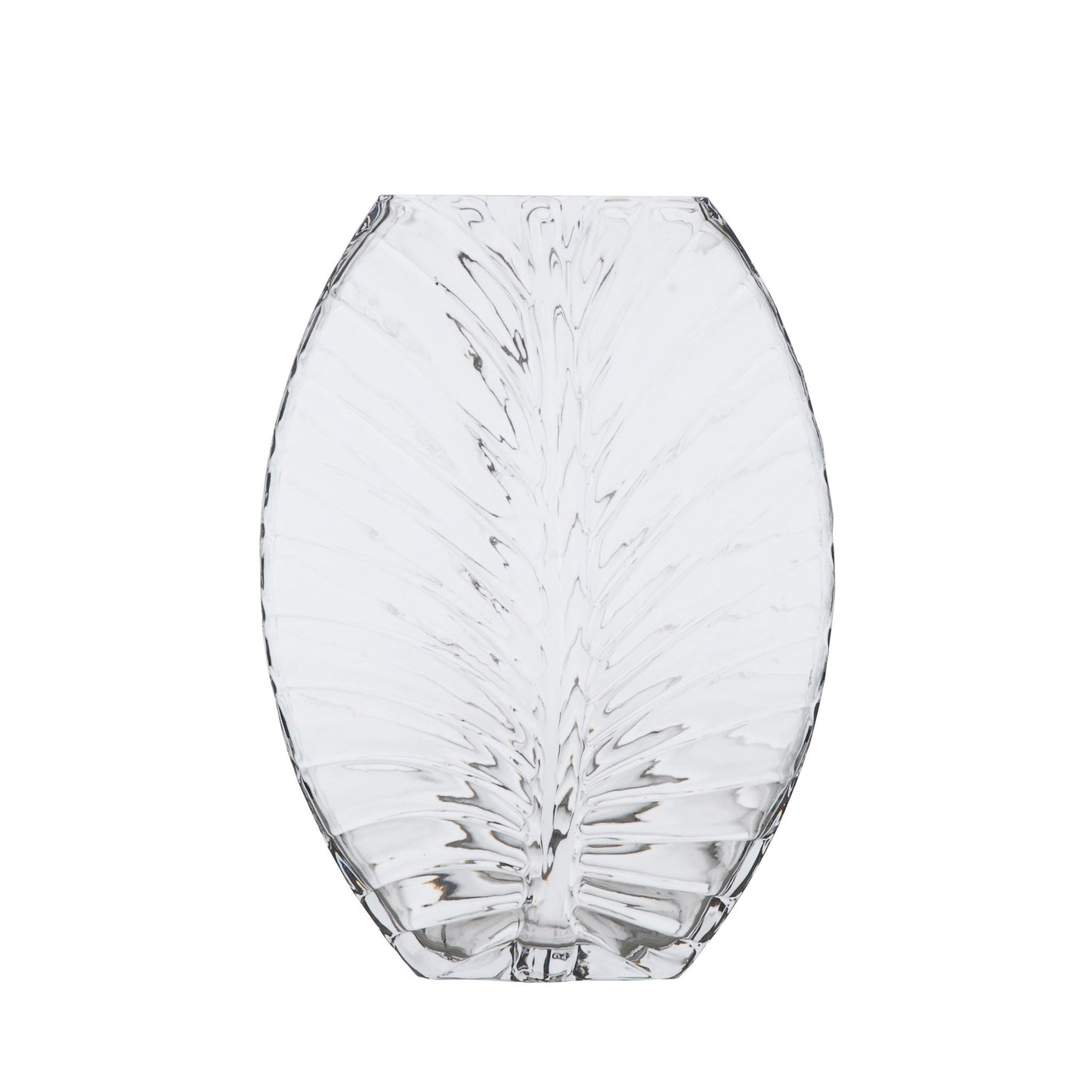 Otters Brook Narrow Clear Cut Glass Vase (30cm)