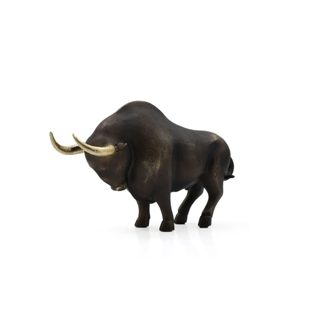 Otters Brook Polyresin Black Charging Buffalo