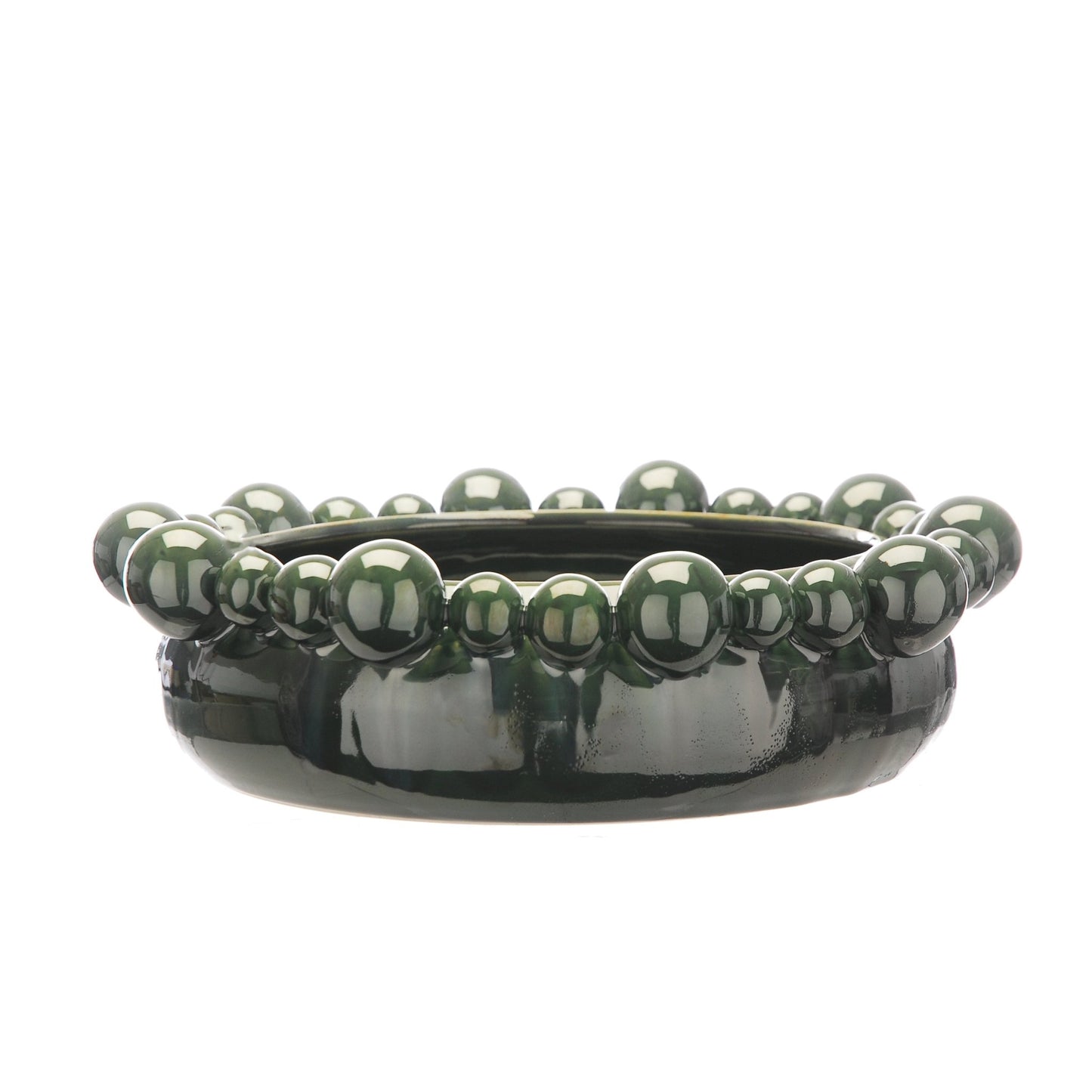 Otters Brook Green Bobble Design Bowl