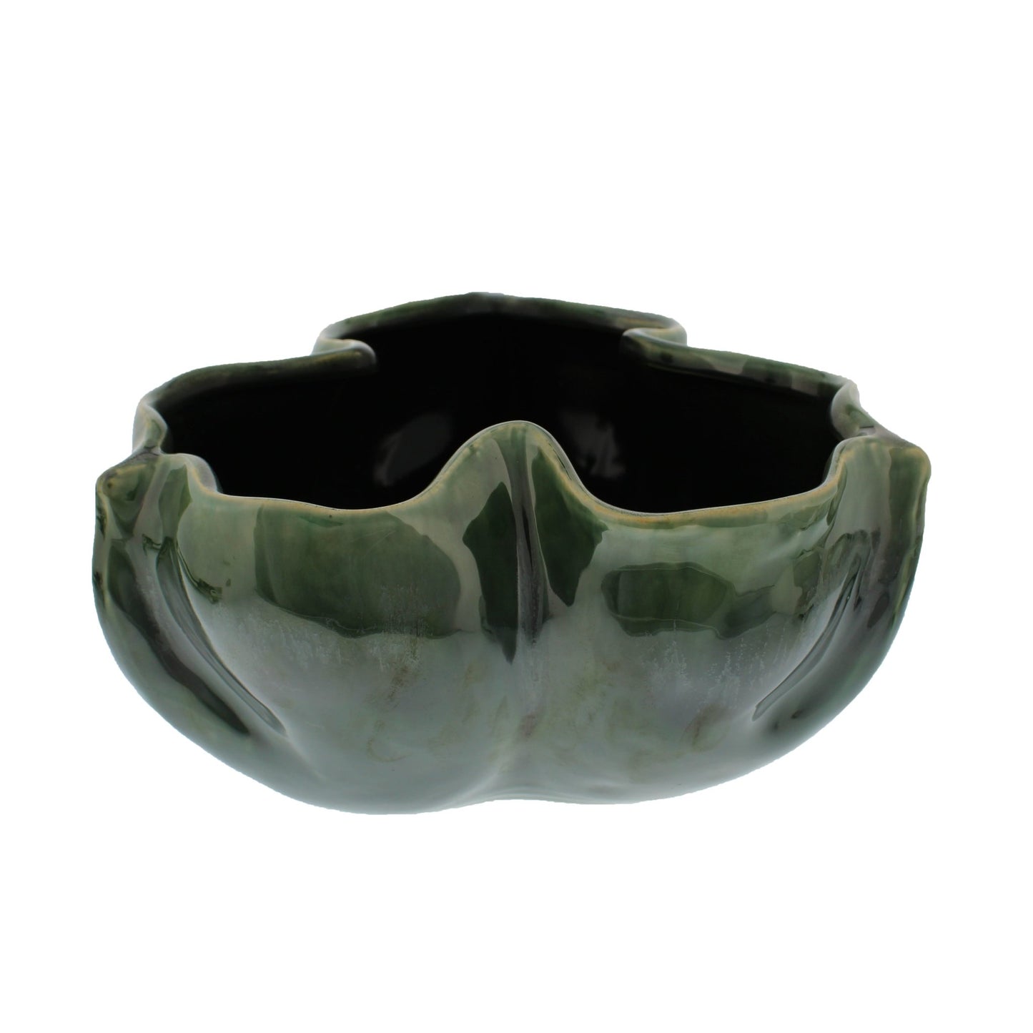 Otters Brook Shiny Green Glazed Vase (15cm)