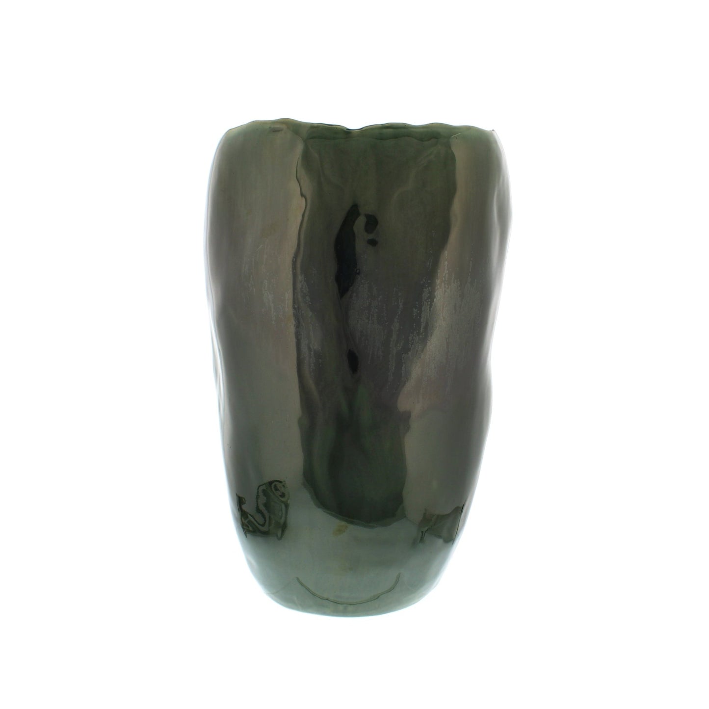 Otters Brook Shiny Green Glazed Vase (27cm)