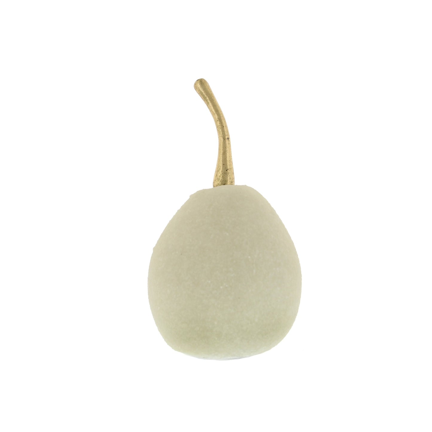 Otters Brook White Resin Pear in Quartz Sand Finish (15cm)