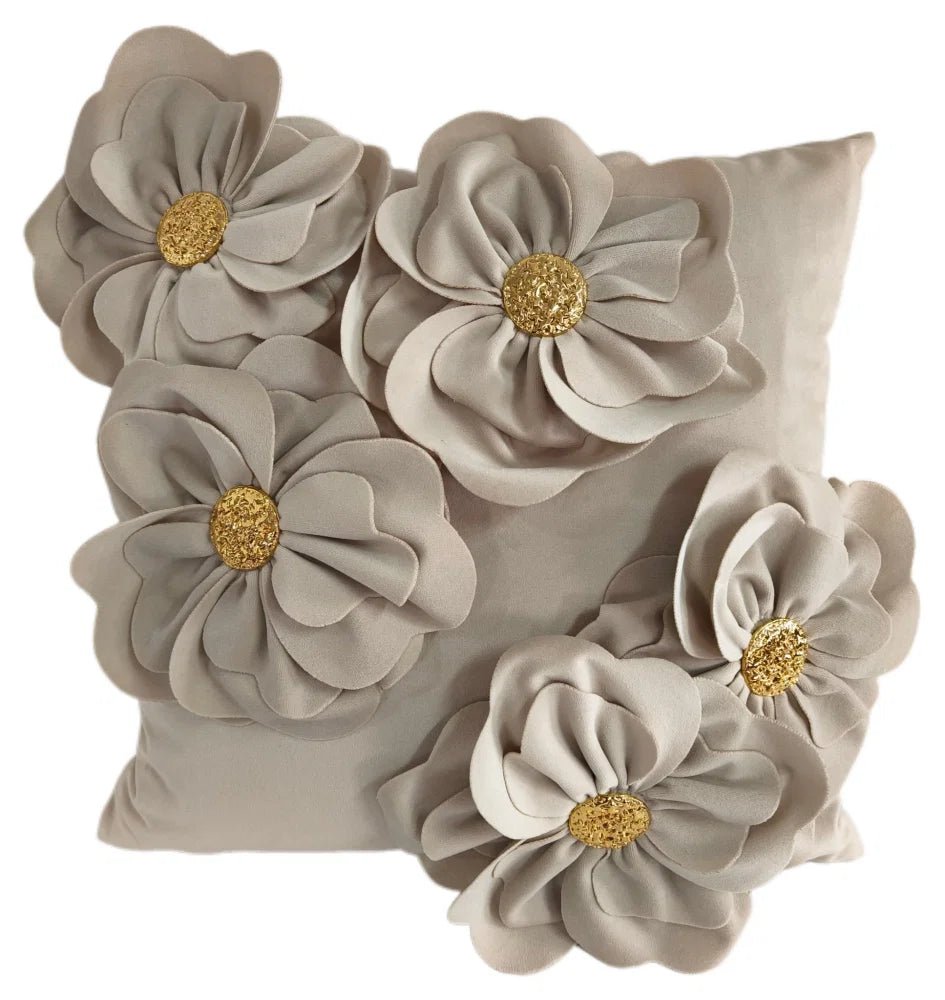 Paul Moneypenny Blooming Wonderful Ivory Cushion