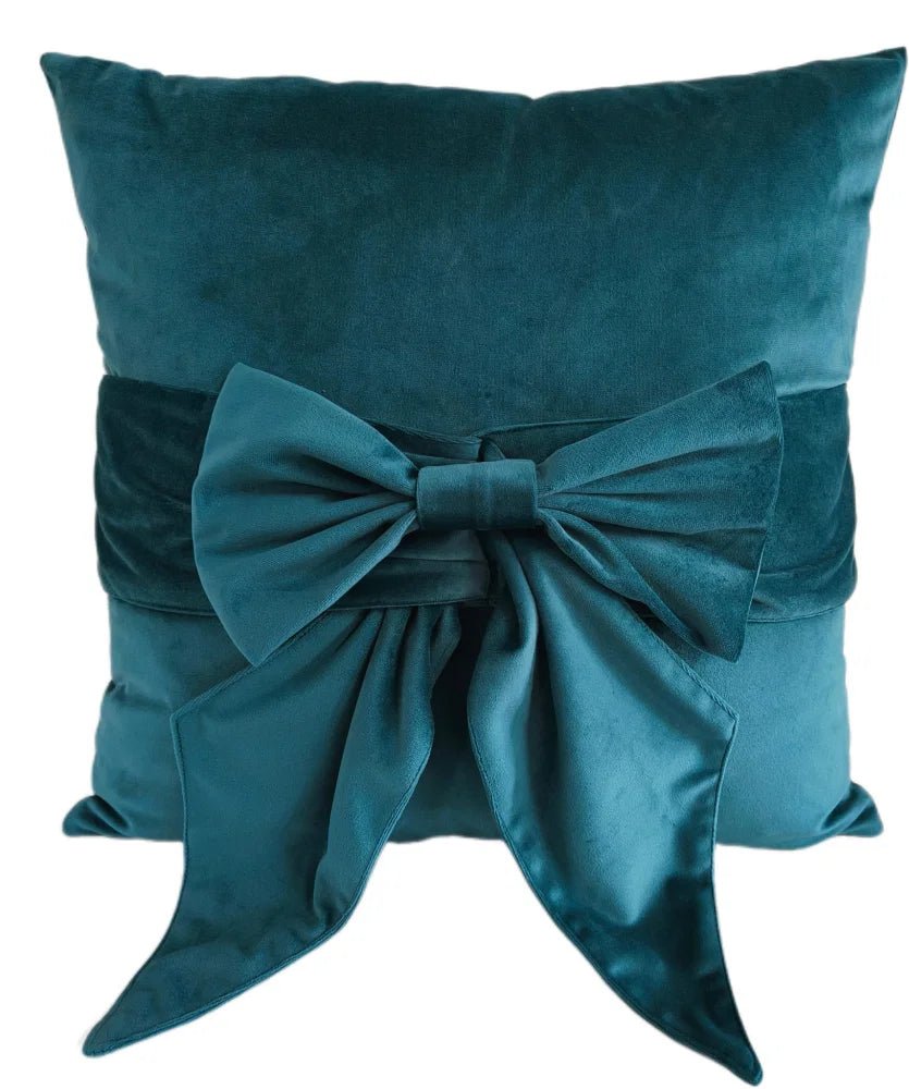 Paul Moneypenny TiedUp Teal Cushion