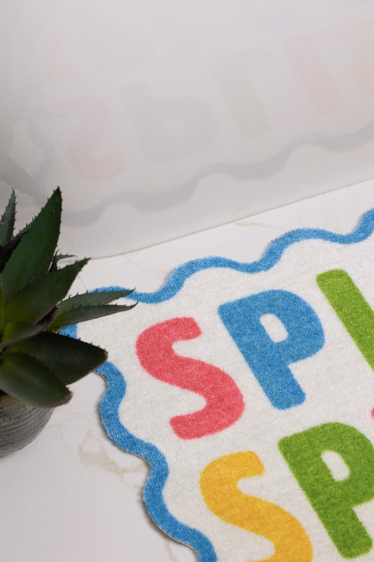 Dip & Drip Nylon Printed Splish Splash Bathmat