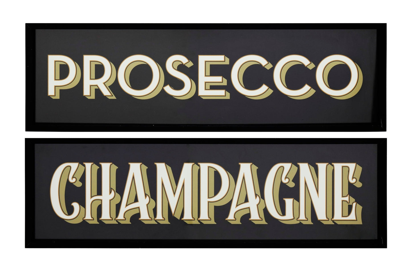 Prosecco Typography Bar Sign Wall Art