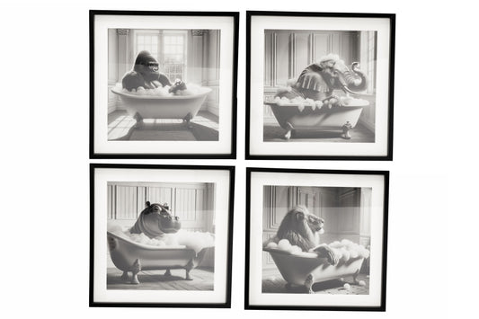 Elephant in Bath Frame