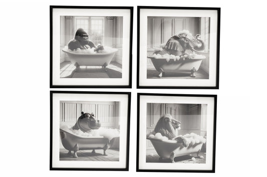 Elephant in Bath Frame