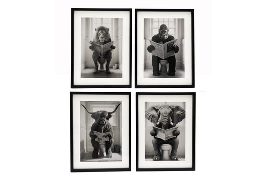 Elephant on Toilet Frame