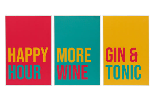Happy Hour Neon Word Wall Art