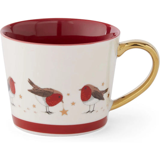Cooksmart Christmas Robins Retreat Conical Mug