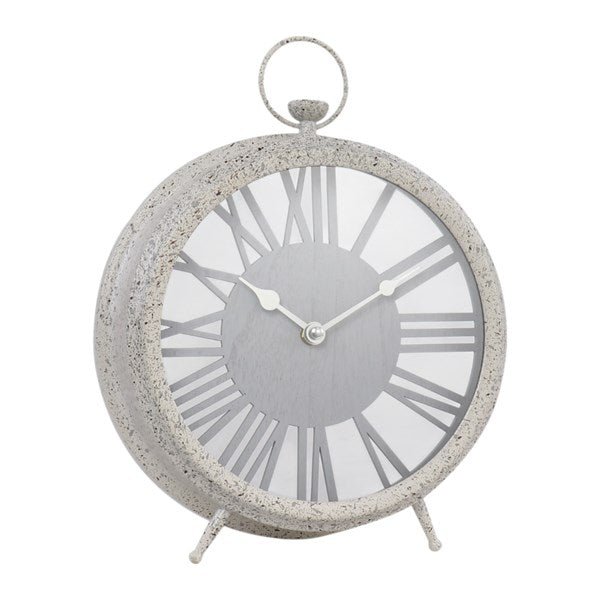 Taupe Table Clock