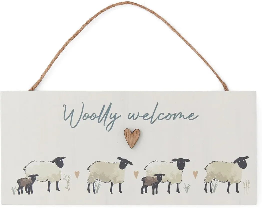 Cooksmart Highland Sheep Woolly Welcome Plaque