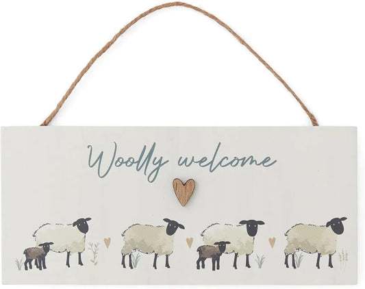 Cooksmart Highland Sheep Woolly Welcome Plaque
