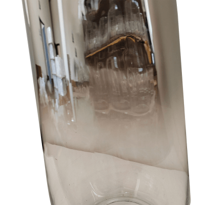 Chrome & Clear Glass Vase (40cm)
