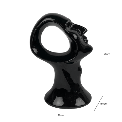 Black Face Sculpture (29cm)