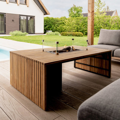 Cosibridge Teak Fire Pit Table