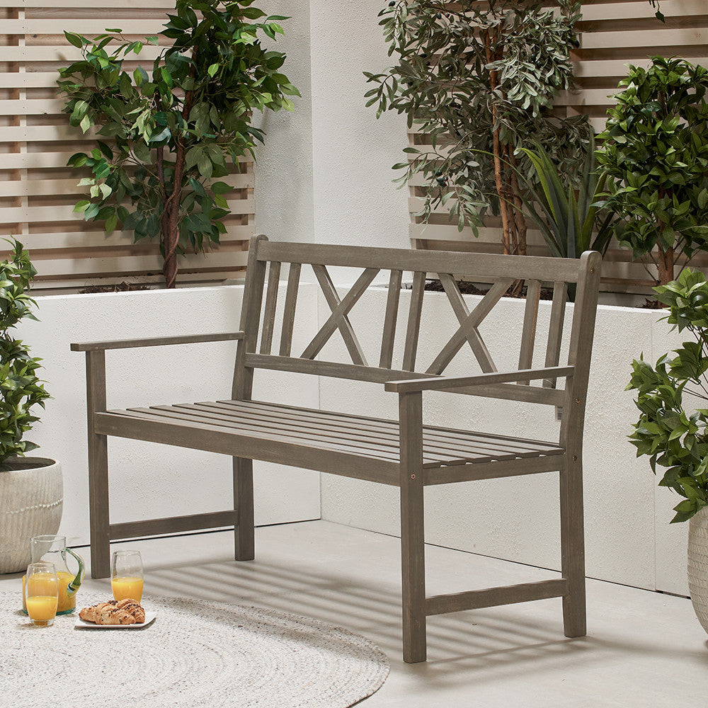 Cambridge Outdoor 3 Seater Acacia Wood Bench