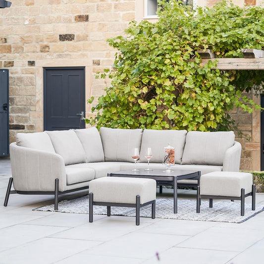 Nevada Putty Outdoor Corner Seating Set