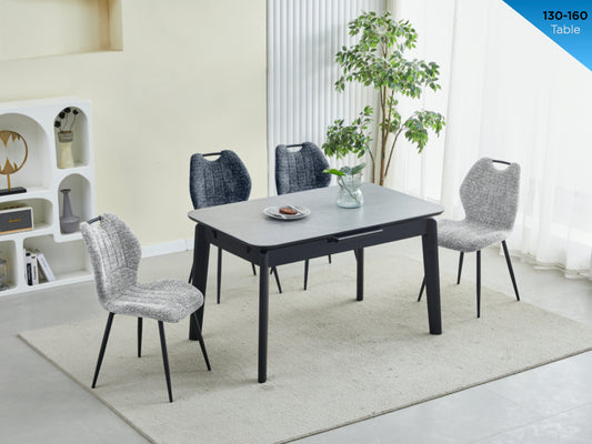 Turin Sintered Stone Extension Dining Table