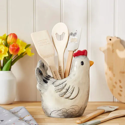 Cooksmart Hen House Lane Chicken Utensil Pot